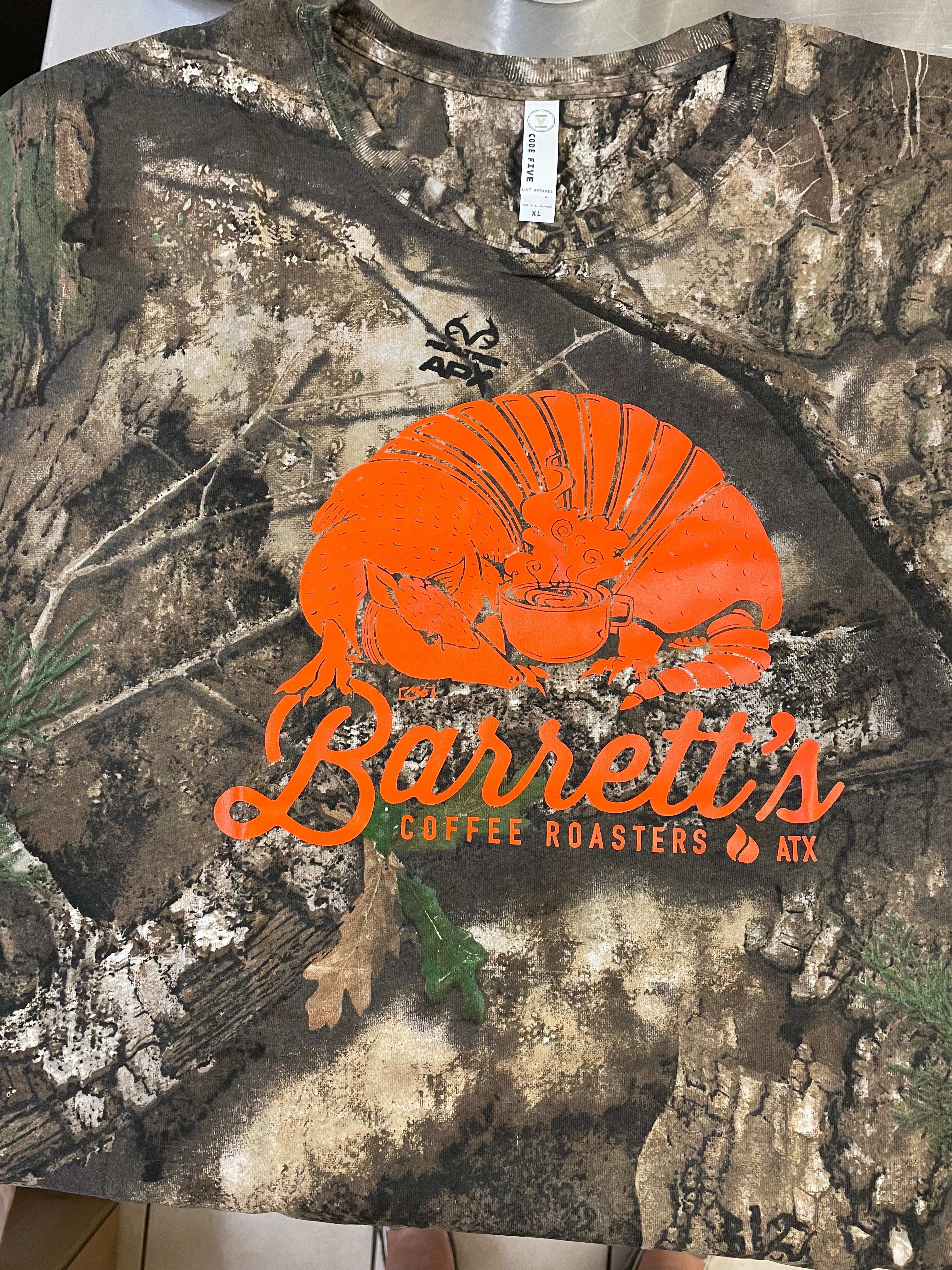 Armadillo Realtree Camo T-Shirt – Barretts Coffee